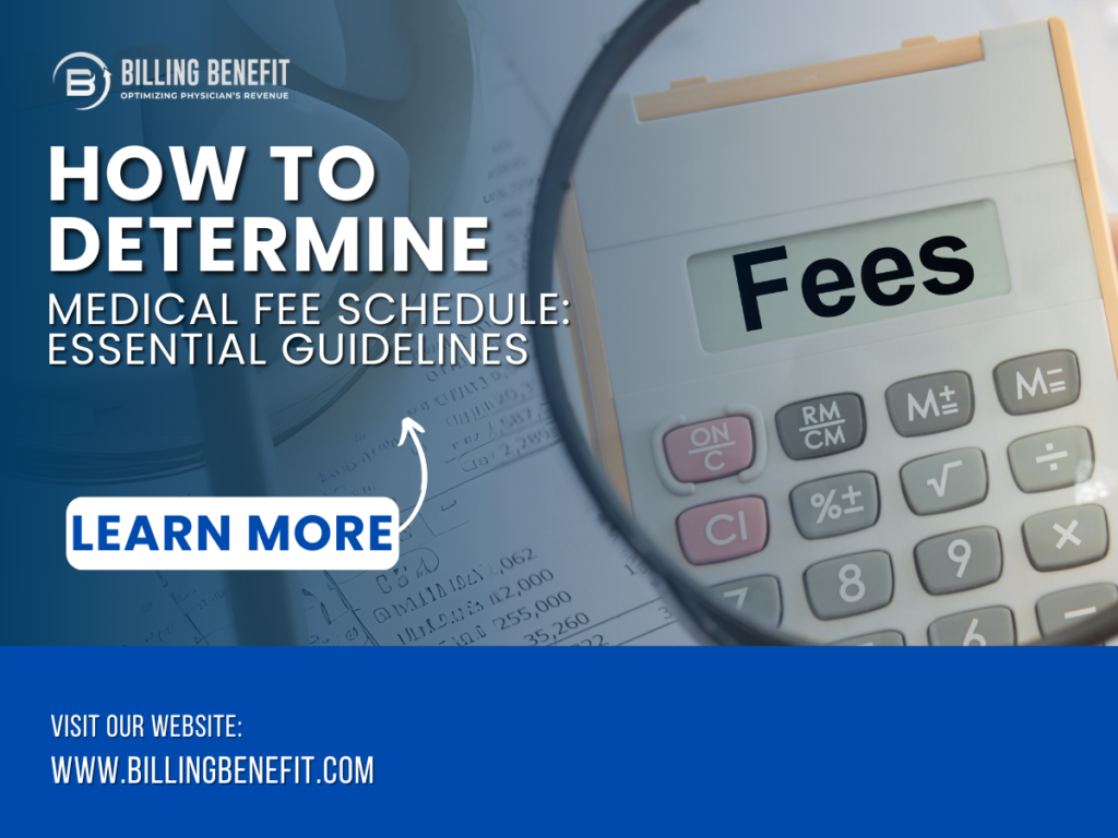 Detailed guide on how to determine a medical fee schedule for healthcare providers.