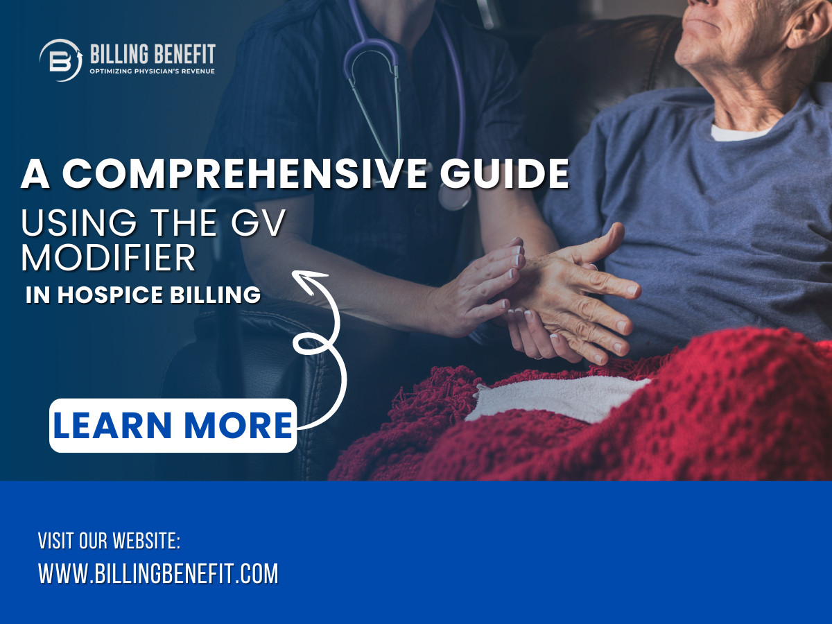 Explanation of the GV modifier's role in hospice billing