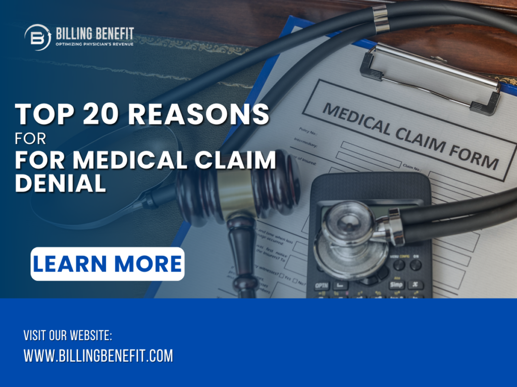 Top 20 Reasons for Medical Claim Denial