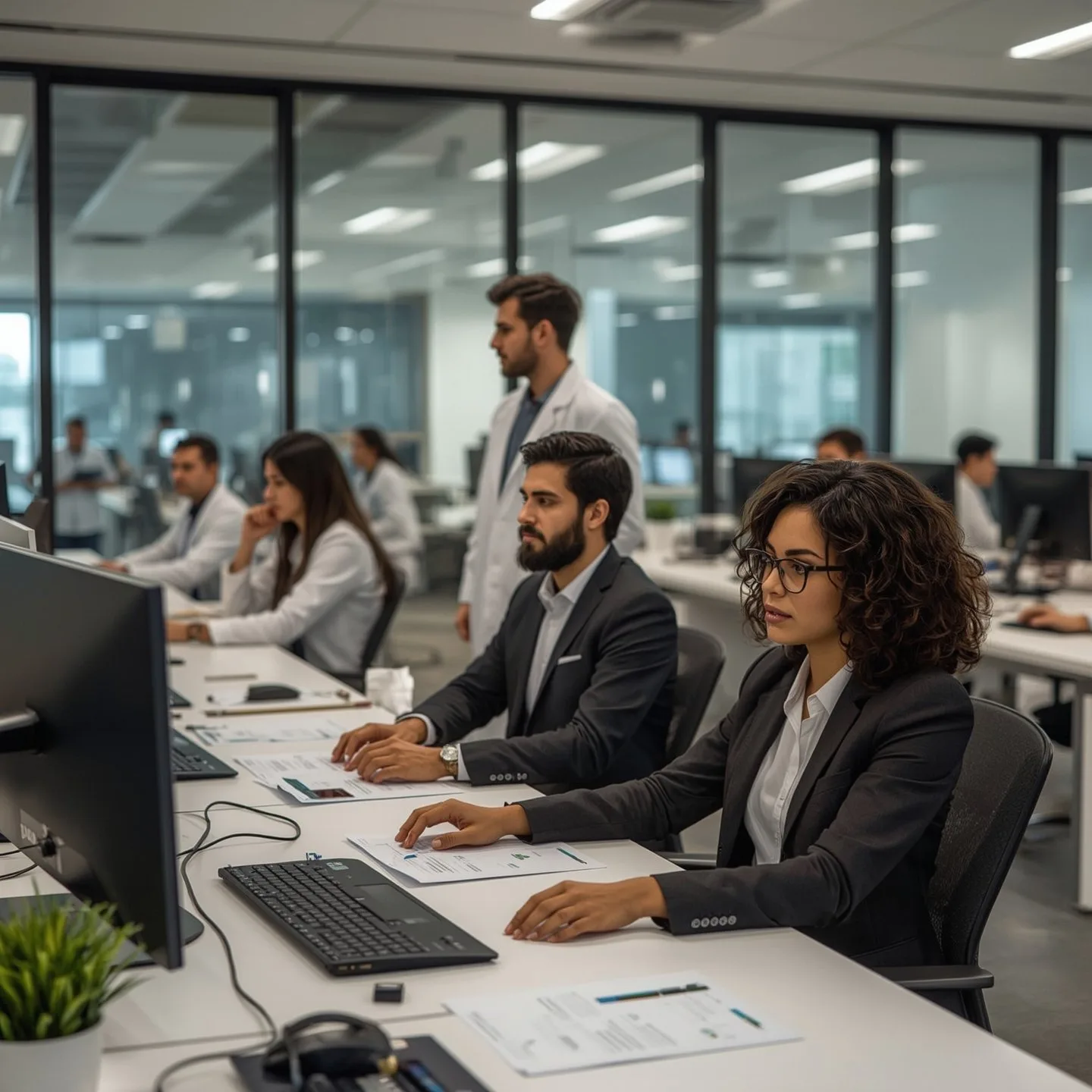 Medical billing company team processing claims in 2025